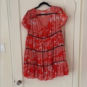 Urban Outfitters Coral Patterned Dress